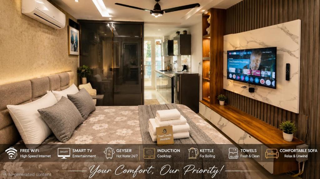 Zirakpur Apartment | MotherHood Nest-10min away from Airport- VIP road - Zirakpur