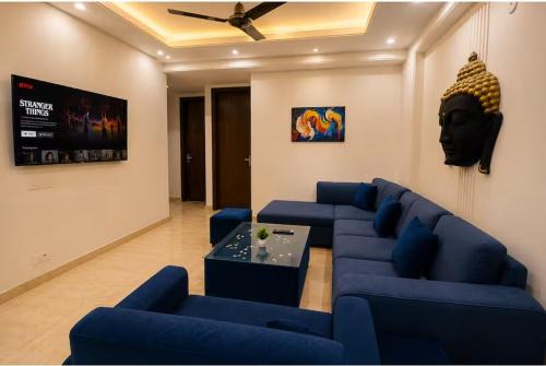 Chhatarpur Apartment | Premium 3BHK with spacious living room near Airport, South Delhi