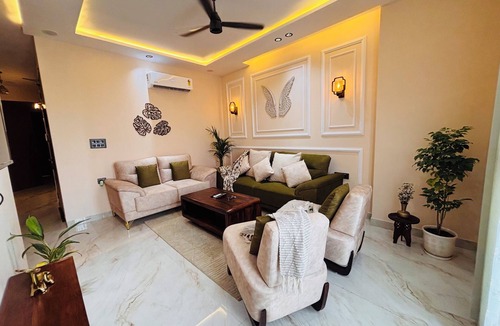 Dwarka Apartment | 3-bedroom apartment with swings in a large balcony near airport