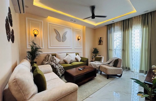 Dwarka Apartment | 3-bedroom apartment with swings in a large balcony near airport