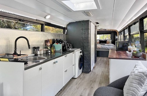Little River House | Bussie McBusFace, converted bus in Little River