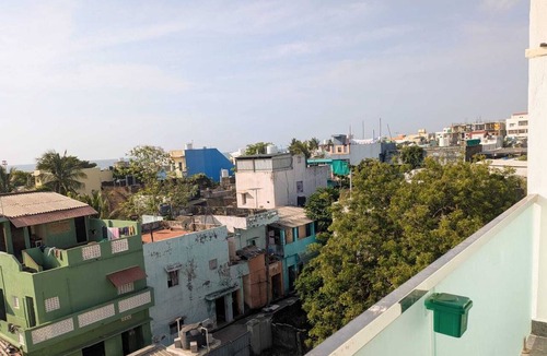 Kalapettai Apartment | Sea Breeze Villa- Azure, a 2-bedroom apartment with AC in charming Puducherry