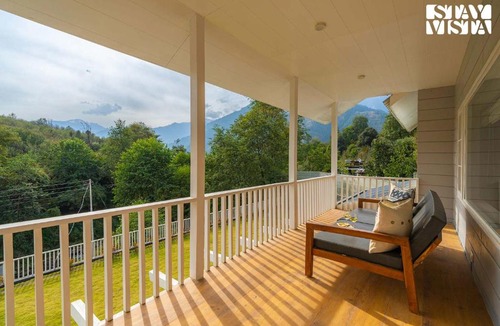Naggar Villa | StayVista at Riverside Symphony with Bonfire in Manali