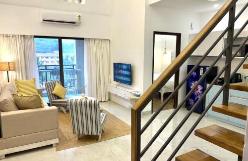 Sainagar Apartment | The Tide Loft - 2BHK Duplex with Pool near Candolim