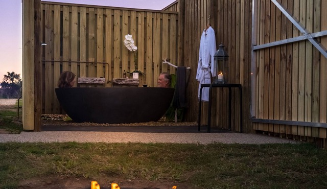 Absolute Beachfront Glamping Tent in Rules Beach