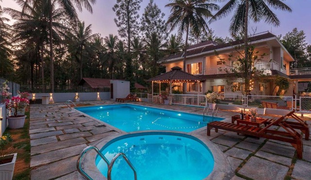 Bask In The Greens Coorg with Private Pool - Pet Friendly - Complimentary Breakfast