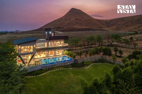 StayVista at Lavender Hills Villa with Pool & BBQ
