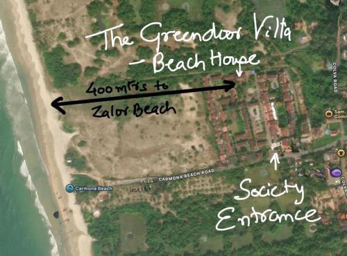 The Greendoor Villa - Beach House , 400 mtr beach