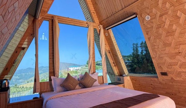 The pahari prism A-frame StarGazing cabin in Shimla