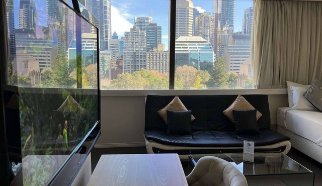 Upper Floor Studio with City & Park Views in Darlinghurst