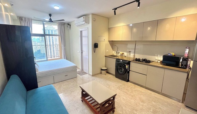 Waterfront Balcony LakeView Studio Apartment at Hiranandani Estate Thane ~ India