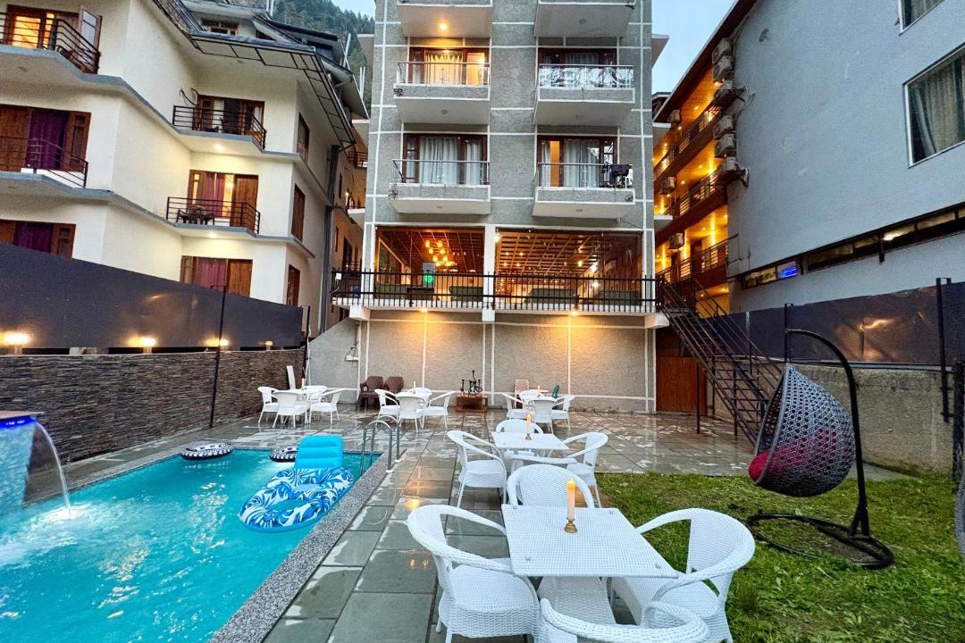 Kasol Hotel | Hotel Asiia Holiday with Swimming Pool -Central Heated and Air Cooled, Near mall road