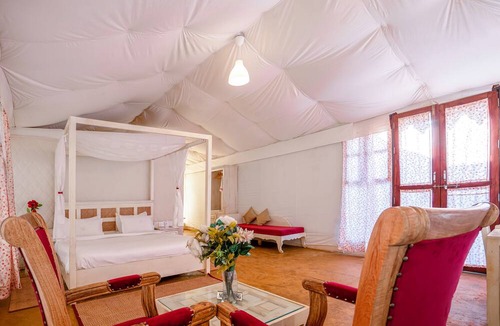 Sam RV Rental | Surya-Ansh Desert Wellness Resort - Campsite