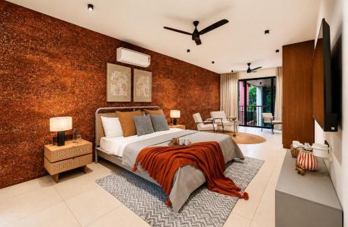Marra Villa | ELIVAAS Signature Solena 4BHK Villa with Private Pool, Bar Lounge, Terrace Views, Lift & Peaceful Pilerne Location Pet-friendly