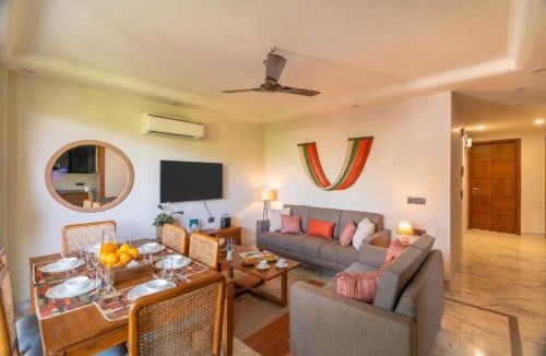 Greater Kailash Enclave I Apartment | The GK Nook by The Blue Kite, Modern 3BHK Apartments near M Block Market, Greater Kailash